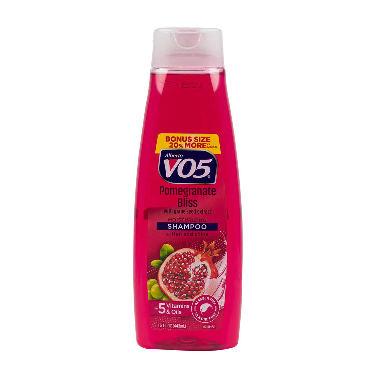 Alberto VO5 Pomegranate Bliss Moisturizing Shampoo with Grape Seed Extract (15 oz) - Elevate Styles