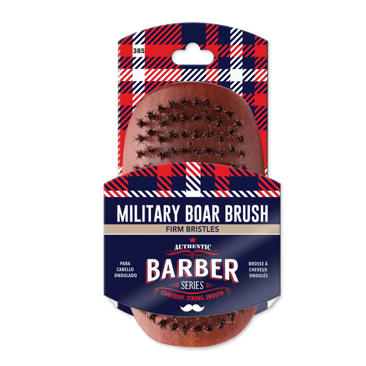 WavEnforcer® Barber Series Military Boar Brush, 385