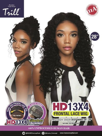 Mane Concept Trill 13x4 HD Lace Front Wig Deep Wave 28" TRFL230228 - Elevate Styles
