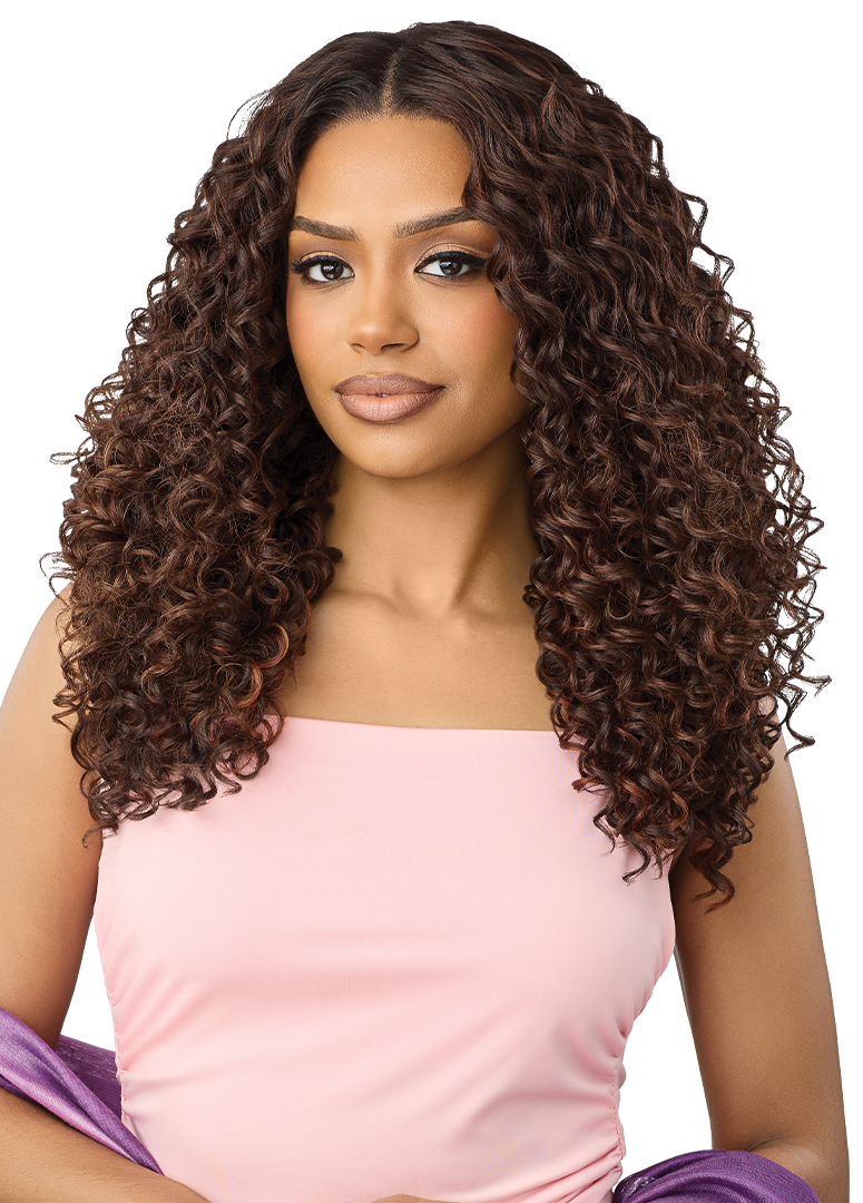 Outre Airtied Human Hair Blend 360 FlexiLace Wig HHB Italian Curls 22" QLHBFHIC22