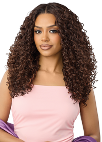 Thumbnail for Outre Airtied Human Hair Blend 360 FlexiLace Wig HHB Italian Curls 22