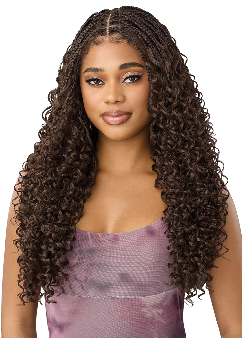 Outre Airtied 100% Fully Hand-Tied Wig Boho Passion Box Braids 24" QLHBFHBPBB24