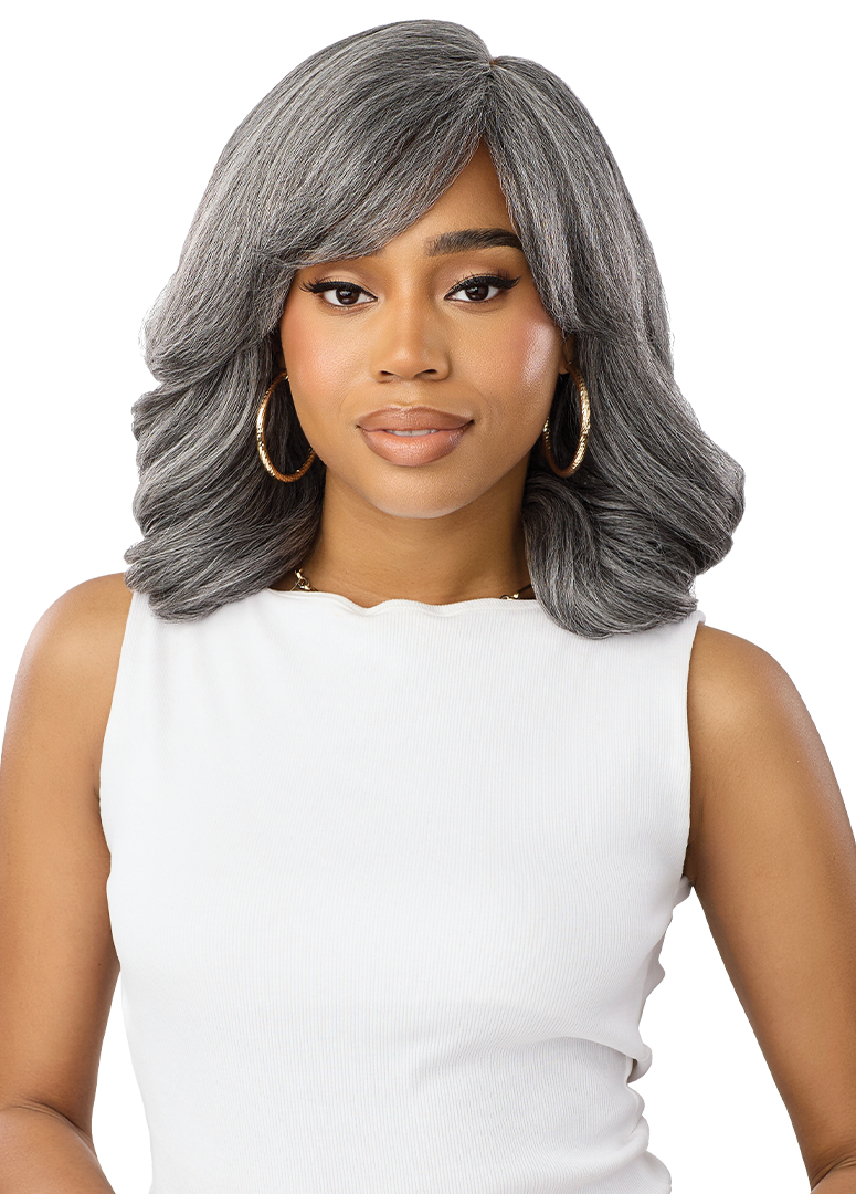Outre Wigpop Gray Glow Synthetic Full Wig Glow 5 QPOPGLO5