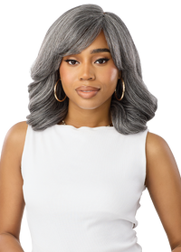 Thumbnail for Outre Wigpop Gray Glow Synthetic Full Wig Glow 5 QPOPGLO5