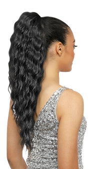 Thumbnail for Amy Aviance Rose Mallow Drawstring Ponytail Lorie