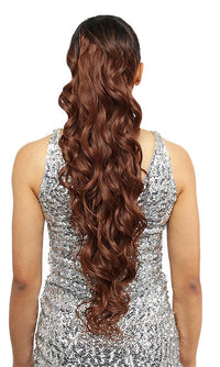 Thumbnail for Amy Aviance Rose Mallow Drawstring Ponytail Ivy