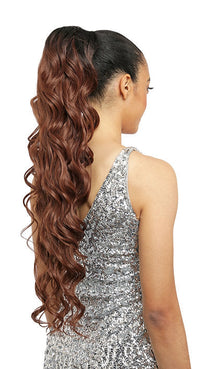Thumbnail for Amy Aviance Rose Mallow Drawstring Ponytail Ivy