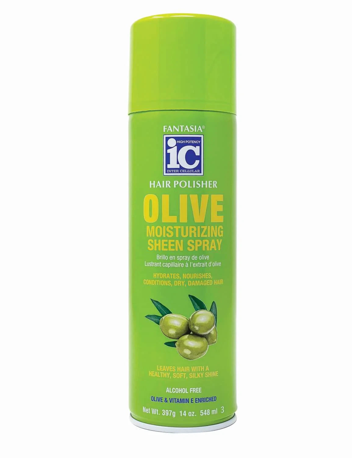 Fantasia IC Olive Moisturizing Sheen Spray – 14 oz - Elevate Styles
