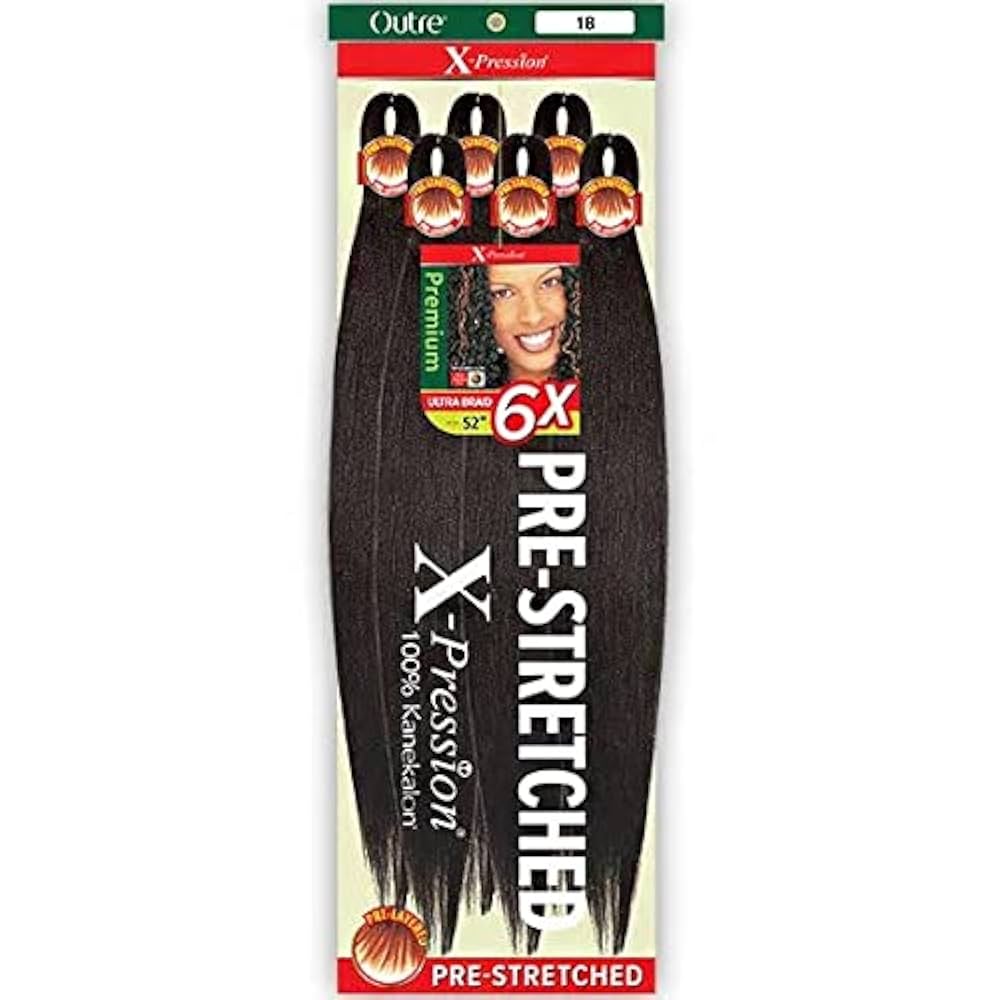 X-PRESSION BRAID-PRE STRETCHED BRAID 52 6X - Elevate Styles