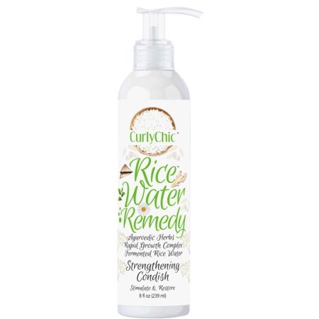CurlyChic Rice Water Remedy Strengthening Condish – 8 oz - Elevate Styles