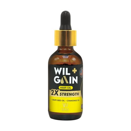 Ebin Wil + Gain 2X Strength Hair Oil – Grape Seed & Chamomile Oil - Elevate Styles