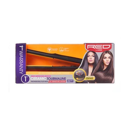 RED by Kiss 1" Ceramic Tourmaline Flat Iron - Elevate Styles