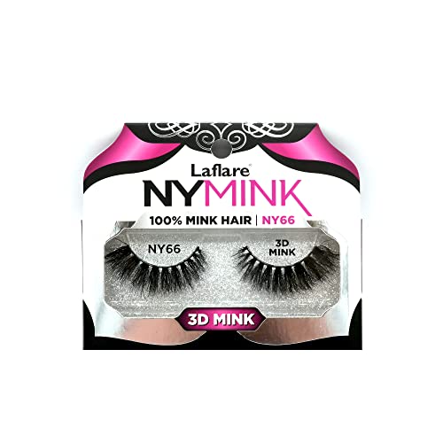Laflare NYMink 3D Mink Lashes – NY66 - Elevate Styles