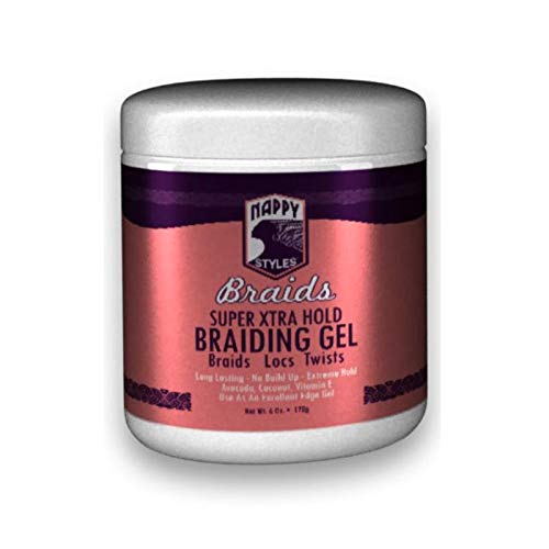 Nappy Styles Braids Super Xtra Hold Braiding Gel 6 Oz. (170 g)