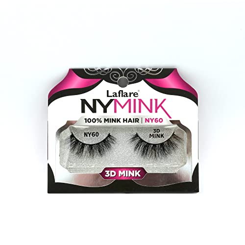 Laflare NYMink 3D Mink Lashes – NY60 - Elevate Styles