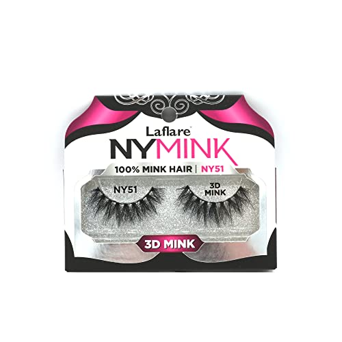 Laflare NYMink 3D Mink Lashes – NY51 - Elevate Styles