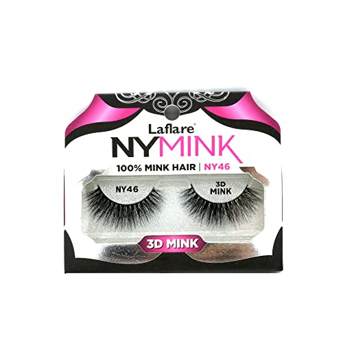 Laflare NYMink 3D Mink Lashes – NY46 - Elevate Styles