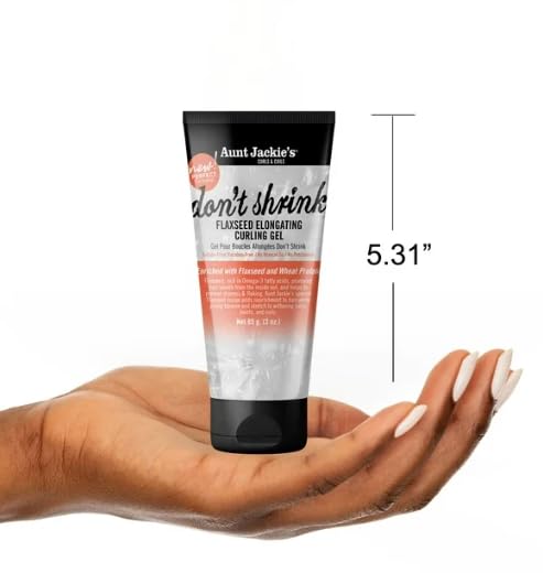 Aunt Jackie's Don't Shrink Flaxseed Elongating Curling Gel 3 oz Travel Size