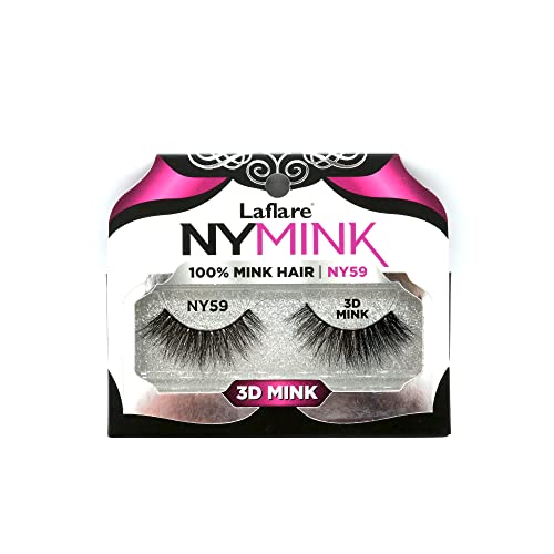 Laflare NYMink 3D Mink Lashes – NY59 - Elevate Styles