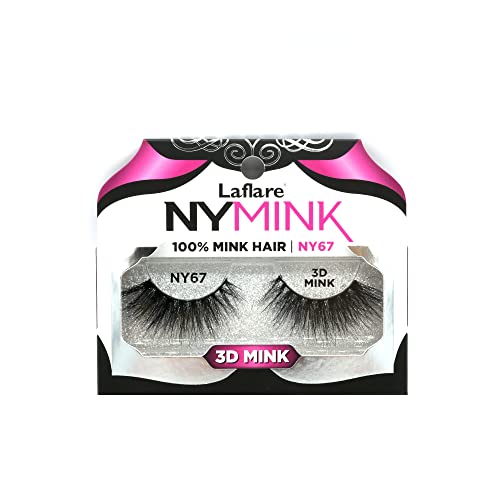 Laflare NYMink 3D Mink Lashes – NY67 - Elevate Styles