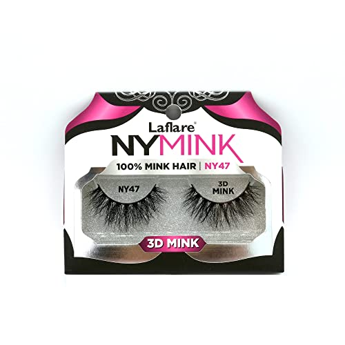 Laflare NYMink 3D Mink Lashes – NY47 - Elevate Styles