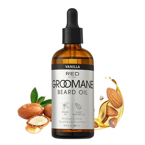 Red by Kiss Groomane Beard Oil Vanilla 3.5 oz - Elevate Styles