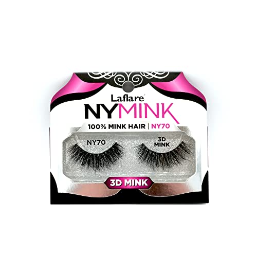 Laflare NYMink 3D Mink Lashes – NY70 - Elevate Styles