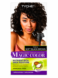 Thumbnail for Tyche Magic Color Permanent Cream Hair Dye Soft Black Brown TCW14