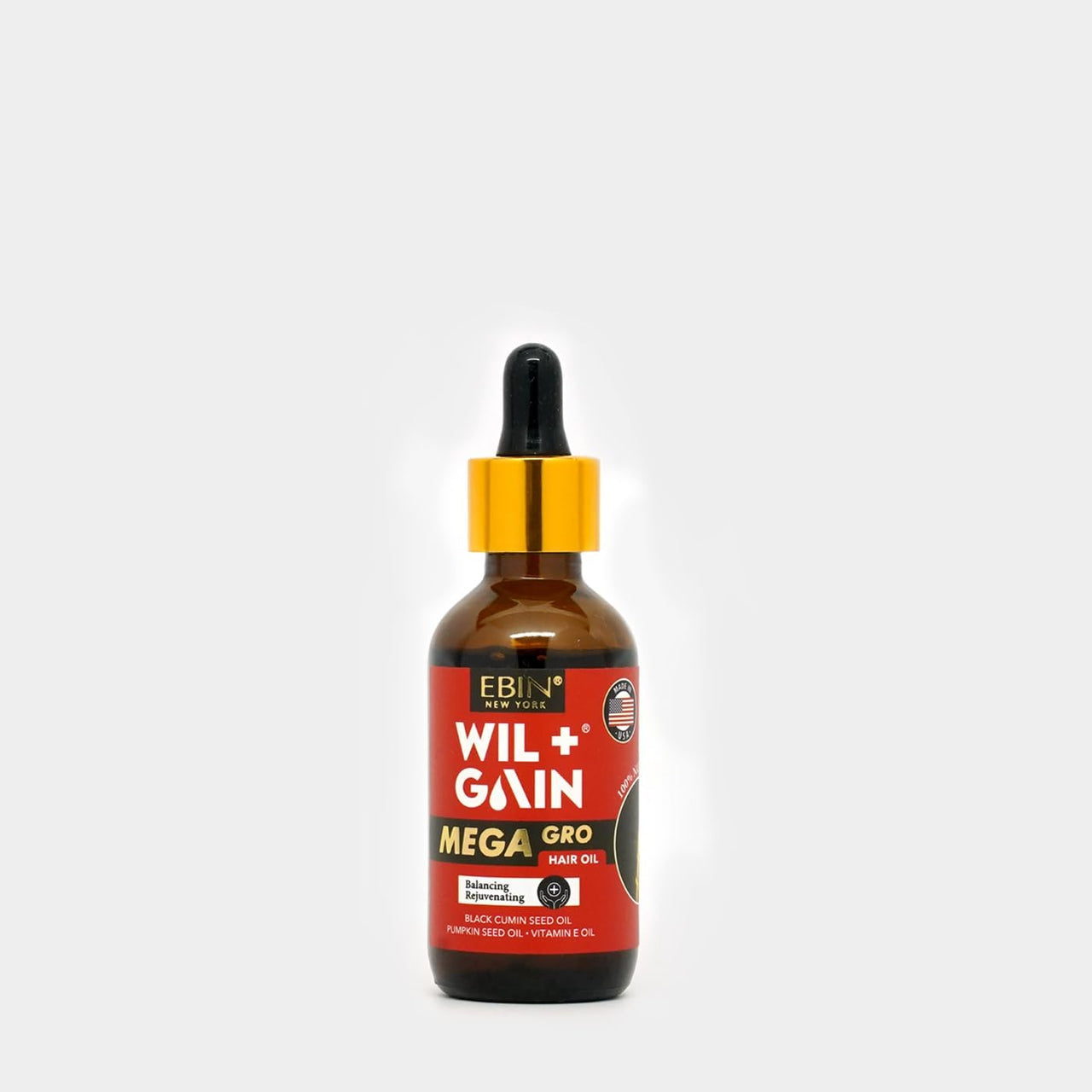 Ebin New York Wil + Gain Mega Gro Balancing Rejuvenating Hair Oil 2 oz - Elevate Styles