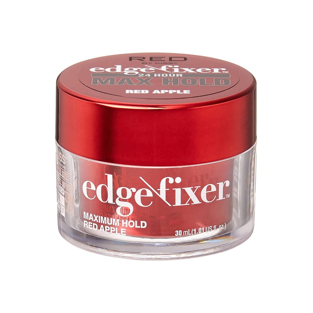 RED by Kiss Edge Fixer 24 Hour Max Hold Red Apple 30 mL (1.01 US fl. oz.)