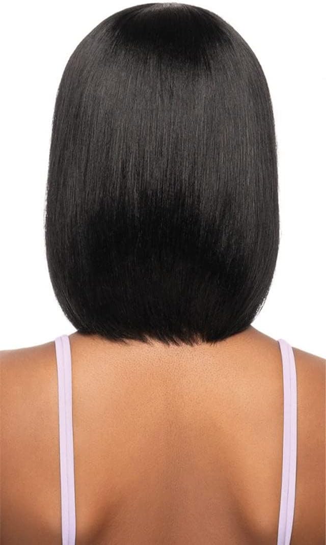 MyTresses Purple Label 100% Human Hair Full Wig HH-Straight Bob 12"_NATURAL BROWN