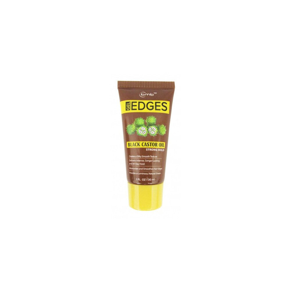 BMB Edges Gel Black Castor Oil Strong Hold 1 oz - Elevate Styles
