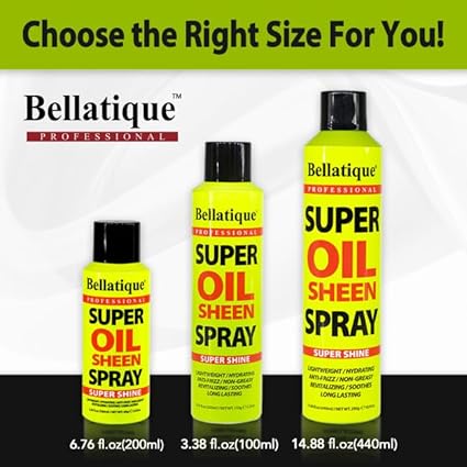 Bellatique Professional Super Oil Sheen Spray 5.2 oz - Elevate Styles