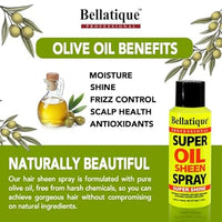 Thumbnail for Bellatique Professional Super Oil Sheen Spray 2.8 oz - Elevate Styles
