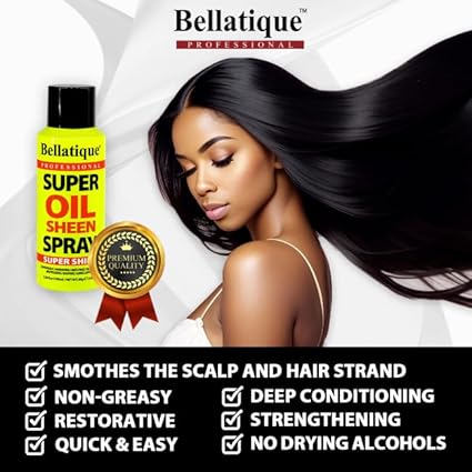 Bellatique Professional Super Oil Sheen Spray 2.8 oz - Elevate Styles