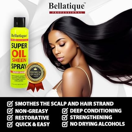 Bellatique Professional Super Oil Sheen Spray 5.2 oz - Elevate Styles