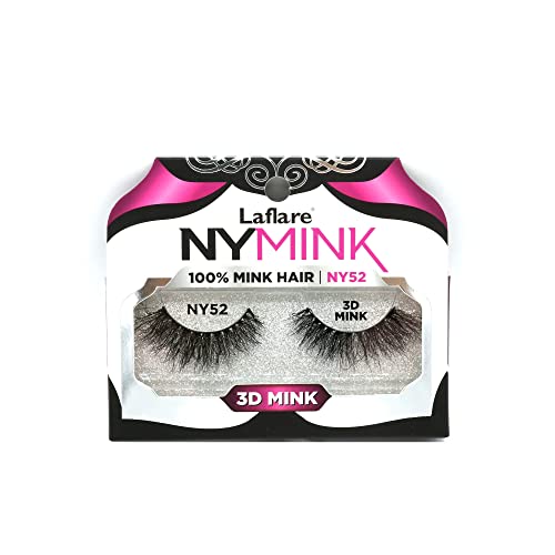 Laflare NYMink 3D Mink Lashes – NY52 - Elevate Styles