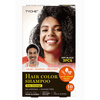 Thumbnail for Tyche 3-in-1 Hair Color Shampoo – Off Black – HLSM02 - Elevate Styles