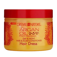 Thumbnail for Creme of Nature Argan Oil Hair Dress Day and Night Hair and Scalp Conditioner 4.7 Oz