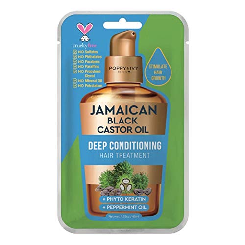 Poppy & Ivy Jamaican Black Castor Oil Deep Conditioning Hair Treatment – 1.52 oz (45 ml) - Elevate Styles