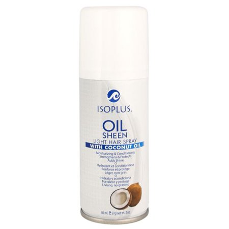 Isoplus Oil Sheen Light Hair Spray with Coconut Oil – 2 oz - Elevate Styles