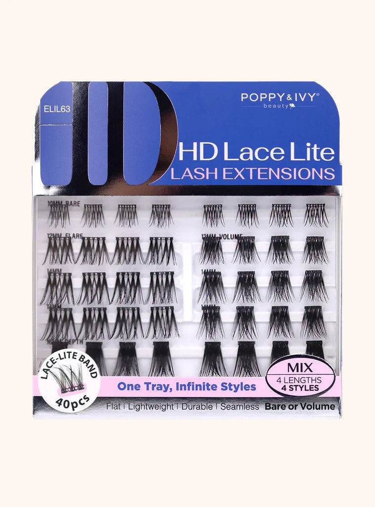 Poppy & Ivy HD Lace Lite Bare & Volume Lash Extensions Mix 40PCS – ELIL63