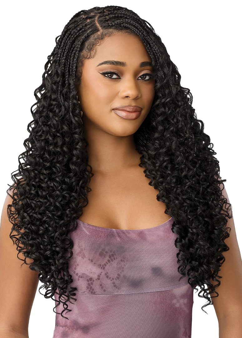 Outre Airtied 100% Fully Hand-Tied Wig Boho Passion Box Braids 24" QLHBFHBPBB24