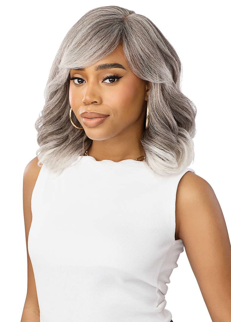 Outre Wigpop Gray Glow Synthetic Full Wig Glow 5 QPOPGLO5
