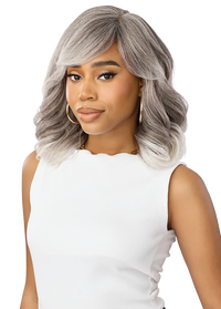Thumbnail for Outre Wigpop Gray Glow Synthetic Full Wig Glow 5 QPOPGLO5