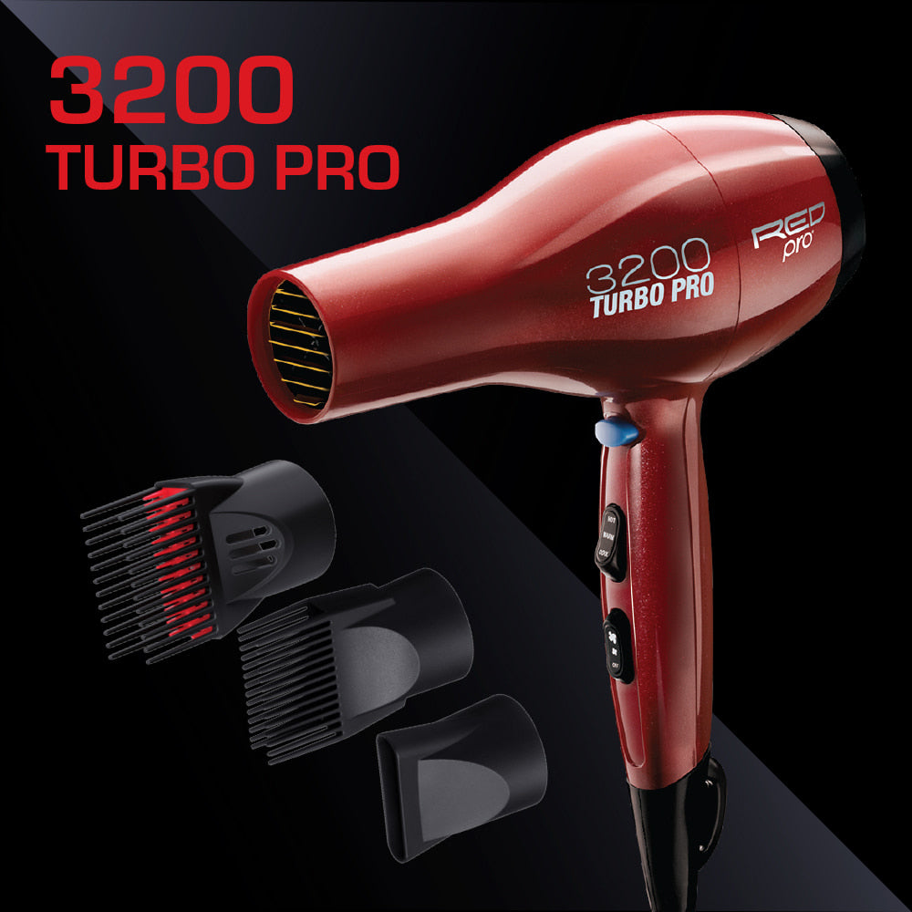 Modelnumber 3200 RED Pro 3200 Turbo Hair Dryer – Model 3200 | Elevate Styles