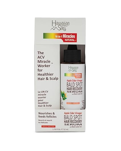 Hawaiian Silky 14-in-1 Miracle Natural Apple Cider Vinegar Bald Spot Hair Growing Serum 2 fl. oz. - Elevate Styles