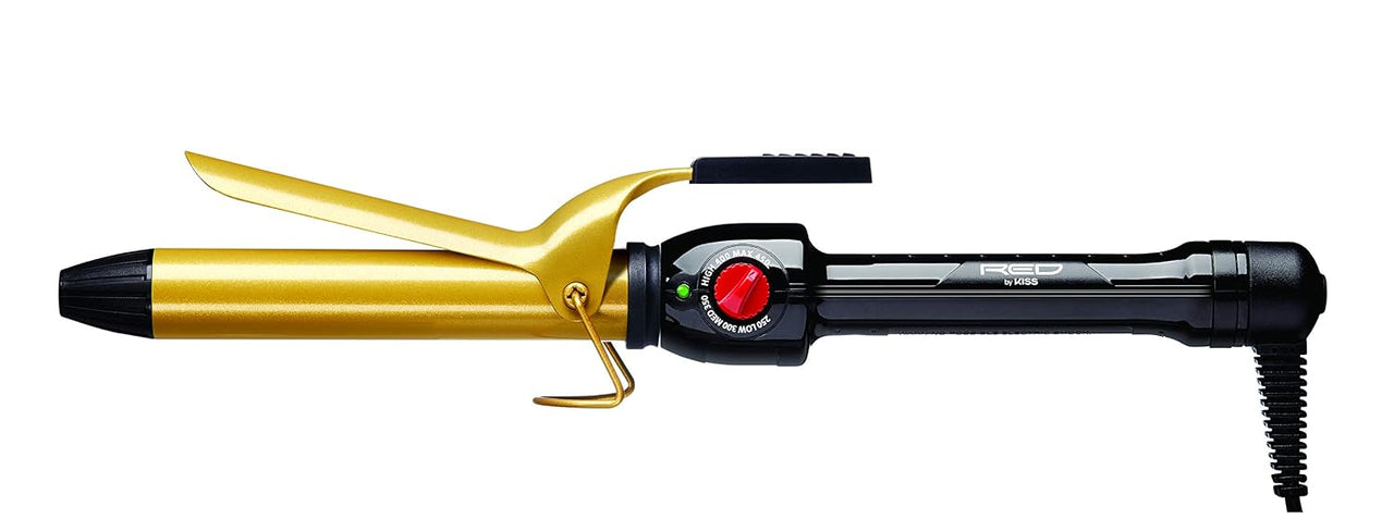 RED by Kiss Ceramic Tourmaline Curling Iron – 1" Barrel