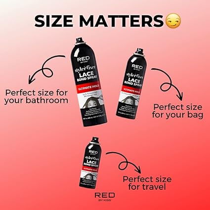 RED by KISS Styler Fixer Lace Bond Spray Ultimate Hold 14.8 fl. oz. - Elevate Styles