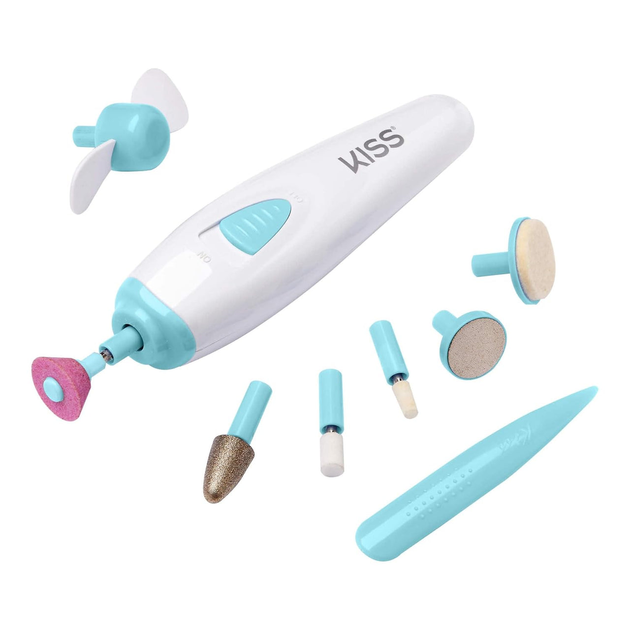KISS Electric Nail Drill & Dryer Kit – 12 Attachments, Rechargeable 2464N - Elevate Styles